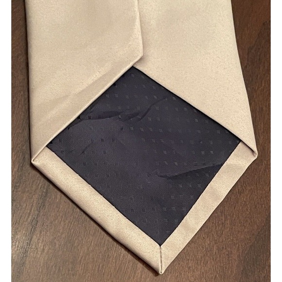 Massim Moda Collezione Tan Hand Made 100% Polyester Men’s Neck Tie Made In China - Picture 2 of 9